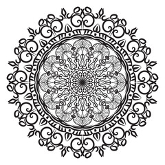 Circular pattern in form of mandala
