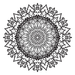 Circular pattern in form of mandala
