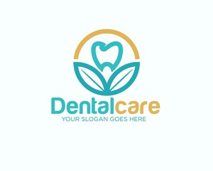 ortodentic flower logo designs for clinic or hospital logo