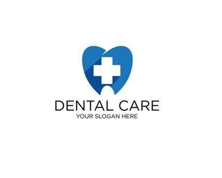 plus dental care logo designs for medical, clinic or hospital signs