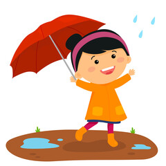 playing in the rain