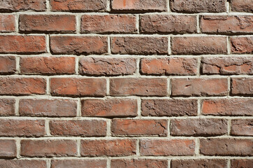 Retro brick wall texture background. Old brick wall backdrop.