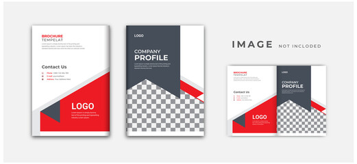 minimalist business brochure template design, minimal multipage brochure design