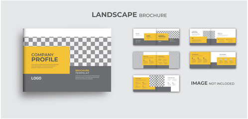 Corporate modern company profile and  multipage business brochure design templat