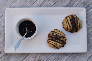 keto cookies with blueberry fudge