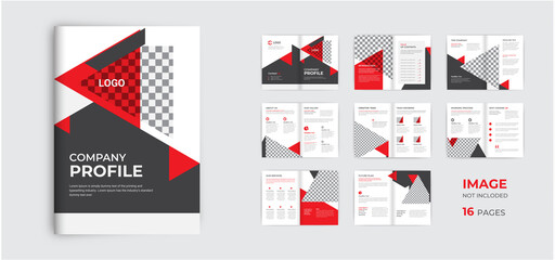 Corporate modern company profile and  multipage business brochure design template