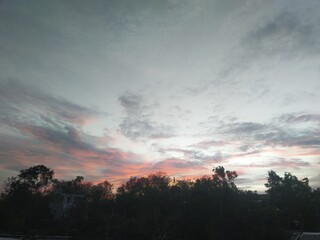 sunset in the mountains