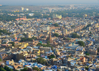Fototapeta na wymiar Aerial view of Jodhpur, India