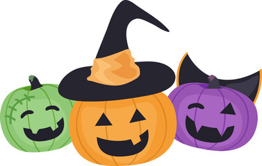 threeCostumedPumpkins