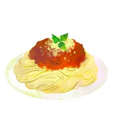 ミートソースパスタ　スパゲッティ