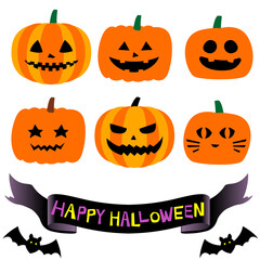 ハロウィン かぼちゃジャックオランタン6種