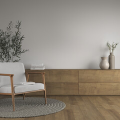 mockup, frame, white, decor, interior, blank picture, wall, interior, mock up, living room design, scandinavian style, interior, artwork. Home staging and minimalism concept