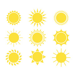 Vector Set of Sun Icons