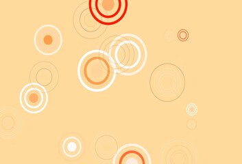 Light Red vector pattern with spheres.