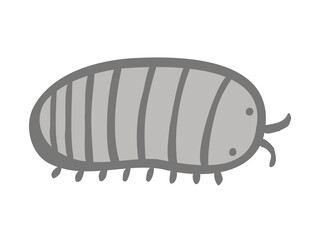 かわいいダンゴムシ／手書きイラスト