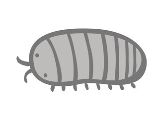 かわいいダンゴムシ／手書きイラスト