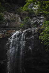 waterfall in the mountains of india in monsoon mumbai thane