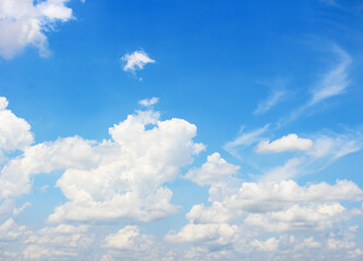 Naklejka na ściany i meble The vast blue sky and clouds sky