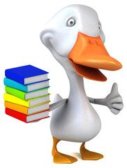 Fun duck - 3D Illustration