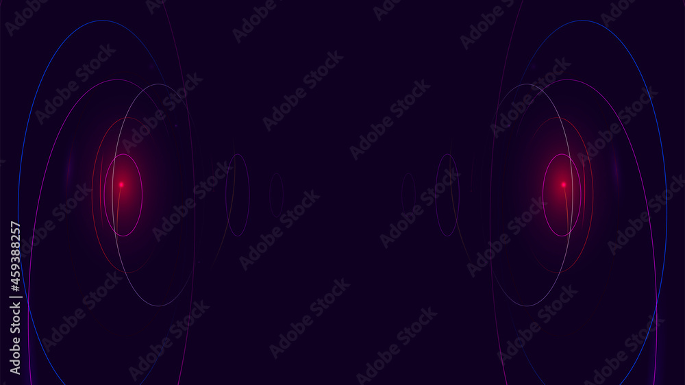 Poster sonar wave conceptual abstract background