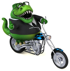 Fun trex - 3D Illustration © Julien Tromeur