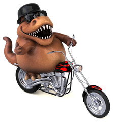 Fun trex - 3D Illustration © Julien Tromeur