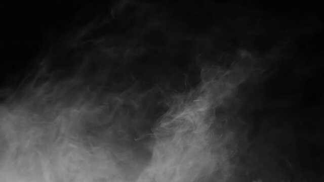 Rising Smoke Fog Smog Atmosphere Overlay Loop - Motion Graphic Background