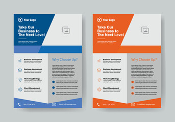 Obraz premium New professional and creative business flyer template design.