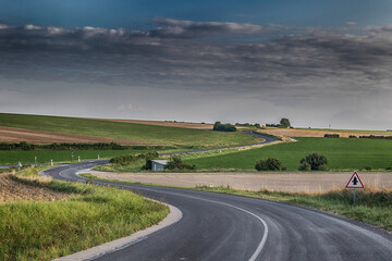 landscape with a road in the country