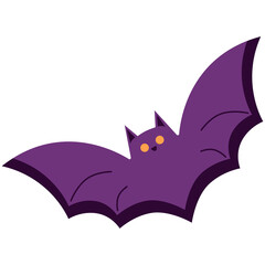 Flat icon illustration of halloween spooky items. Vector illustration