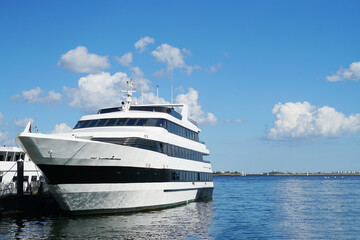 Fototapeta na wymiar landscape of yacht in the harbor