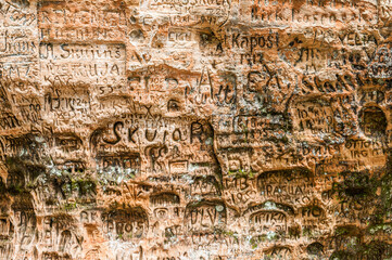 Gutmanis cave is an ancient landmark in Latvia