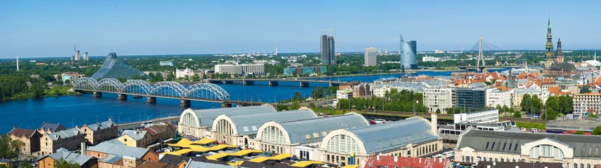 Foto auf Acrylglas Panorama of Riga in Latvia © Fyle