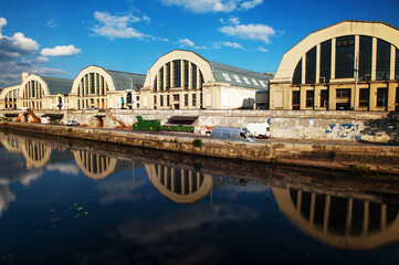 Central Market in Riga in Latvia