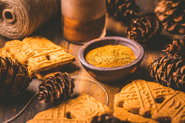 Gingerbread spice mix for gingebread cookies for Christmas