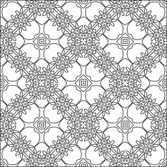 Design monochrome grating pattern,black and white patterns.Repeating geometric tiles from striped elements. black otnament.