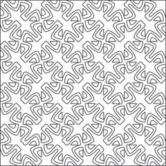 Design monochrome grating pattern,black and white patterns.Repeating geometric tiles from striped elements. black otnament.