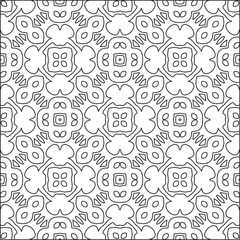 Design monochrome grating pattern,black and white patterns.Repeating geometric tiles from striped elements. black otnament.