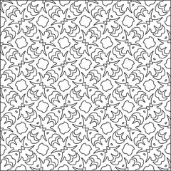 Design monochrome grating pattern,black and white patterns.Repeating geometric tiles from striped elements. black otnament.