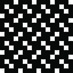  Seamless vector pattern in geometric ornamental style. Black ornament. 