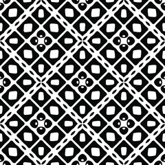  Seamless vector pattern in geometric ornamental style. Black ornament. 