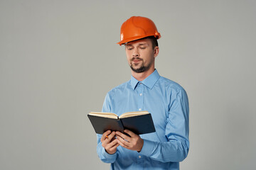 man engineer Professional Job isolated background