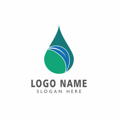 Water drop Logo Template vector illustration design