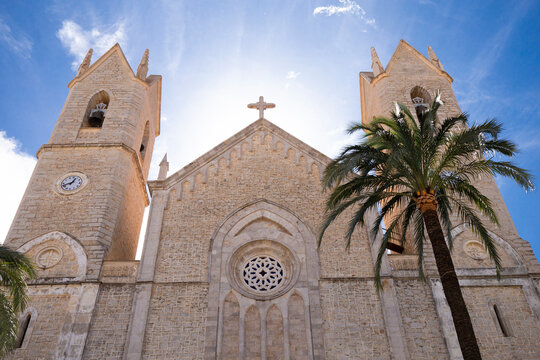 Purissima xiqueta church is a cultural icon of the Benissa town in Spain