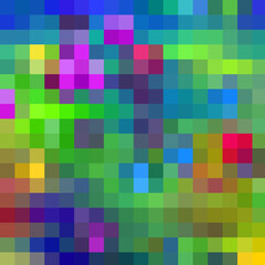 Multicolored tartan abstract background with squares