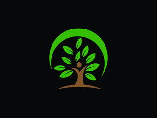 Tree people health nature logo.eps