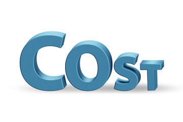 Cost optimisation concept with falling costs