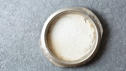 An empty baking dish