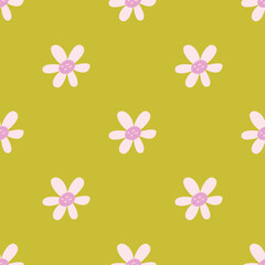 Seamless vector floral pattern. Stylish background for design, fabric, textile etc.