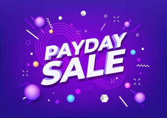 Payday sale special offers banner.